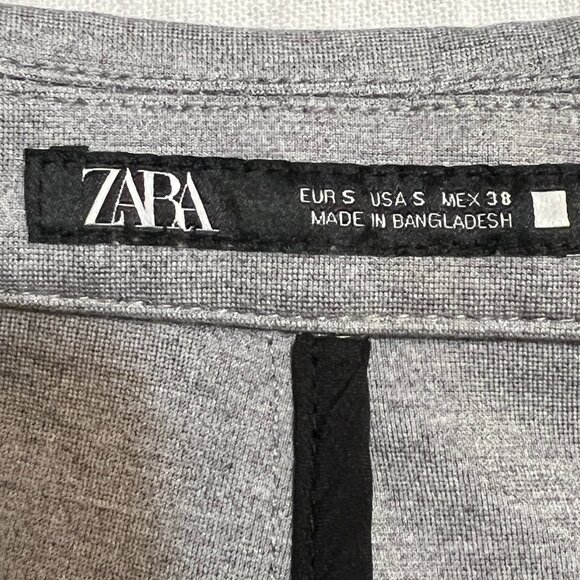 Zara Men's Blazer Gray Two Button Size Small /38R Sport Coat - Picture 5 of 11